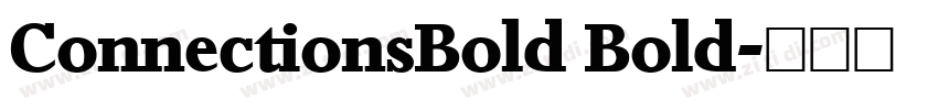 ConnectionsBold Bold字体转换